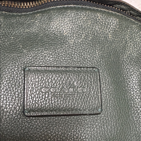 Coach XL leather worn backpack campus large with turn lock zipper pocket USED - Picture 5 of 14